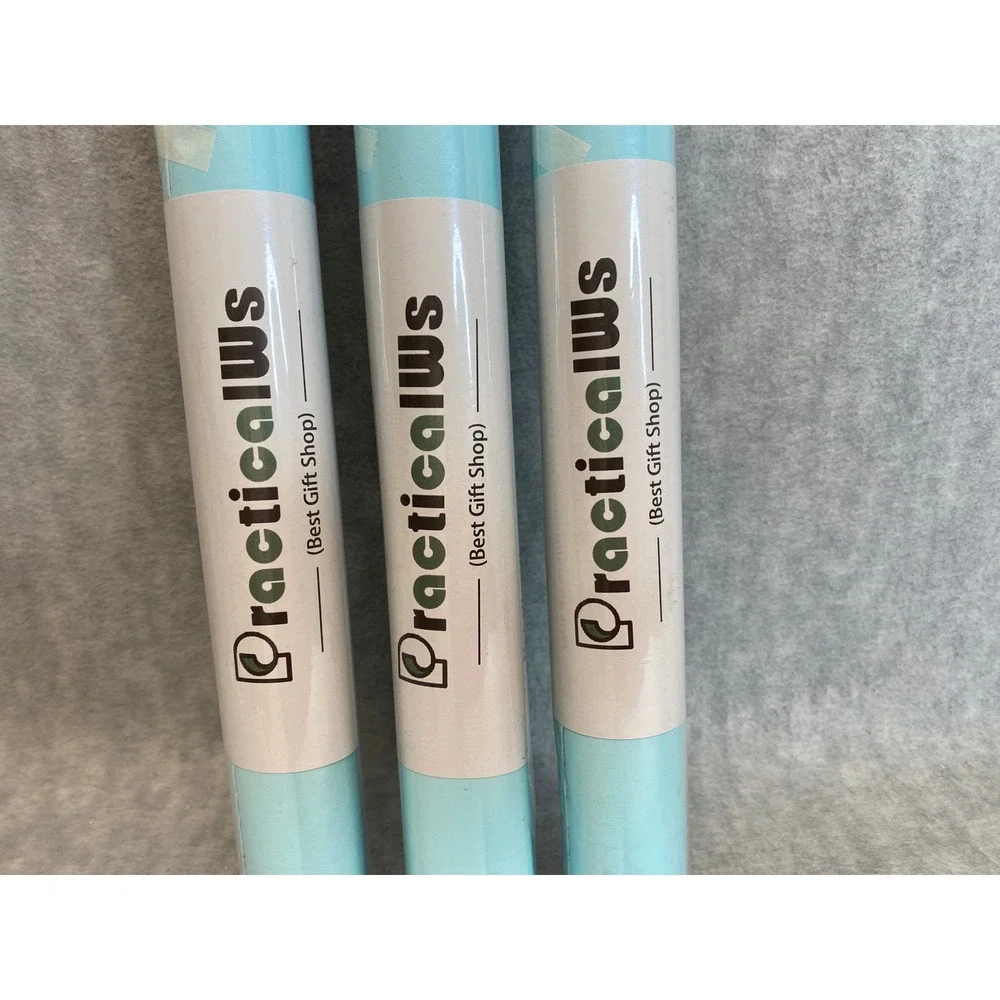 PracticalWs 3 Rolls of Light Blue Peel & Stick Wallpaper Contact Paper‎